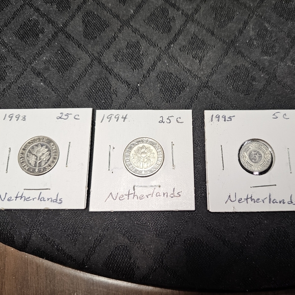 Netherlands Coins 5 & 25x2 Cents